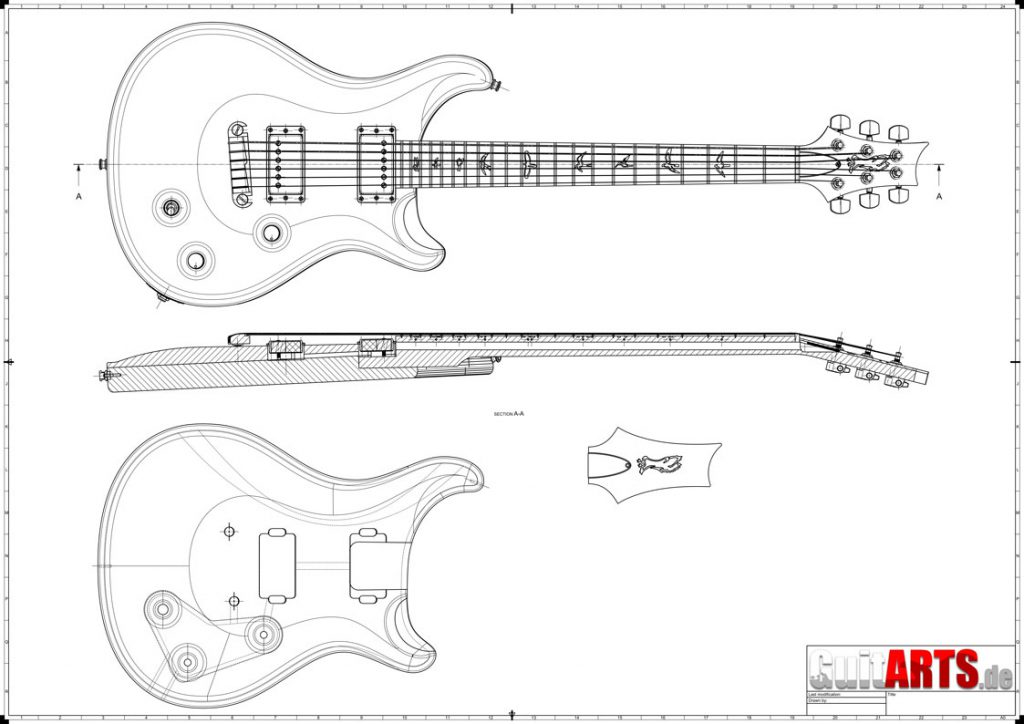 Download free PRS style guitar building plan